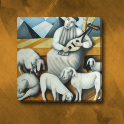 Koyun oynatıcısı - Kanvas Baskı